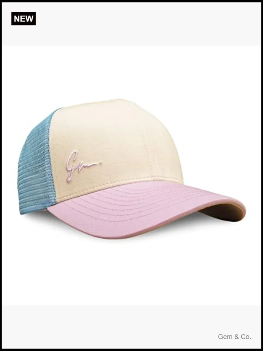 Women's Snapback Baseball Cap - Curved Bill Adjustable Trucker Hat Summer